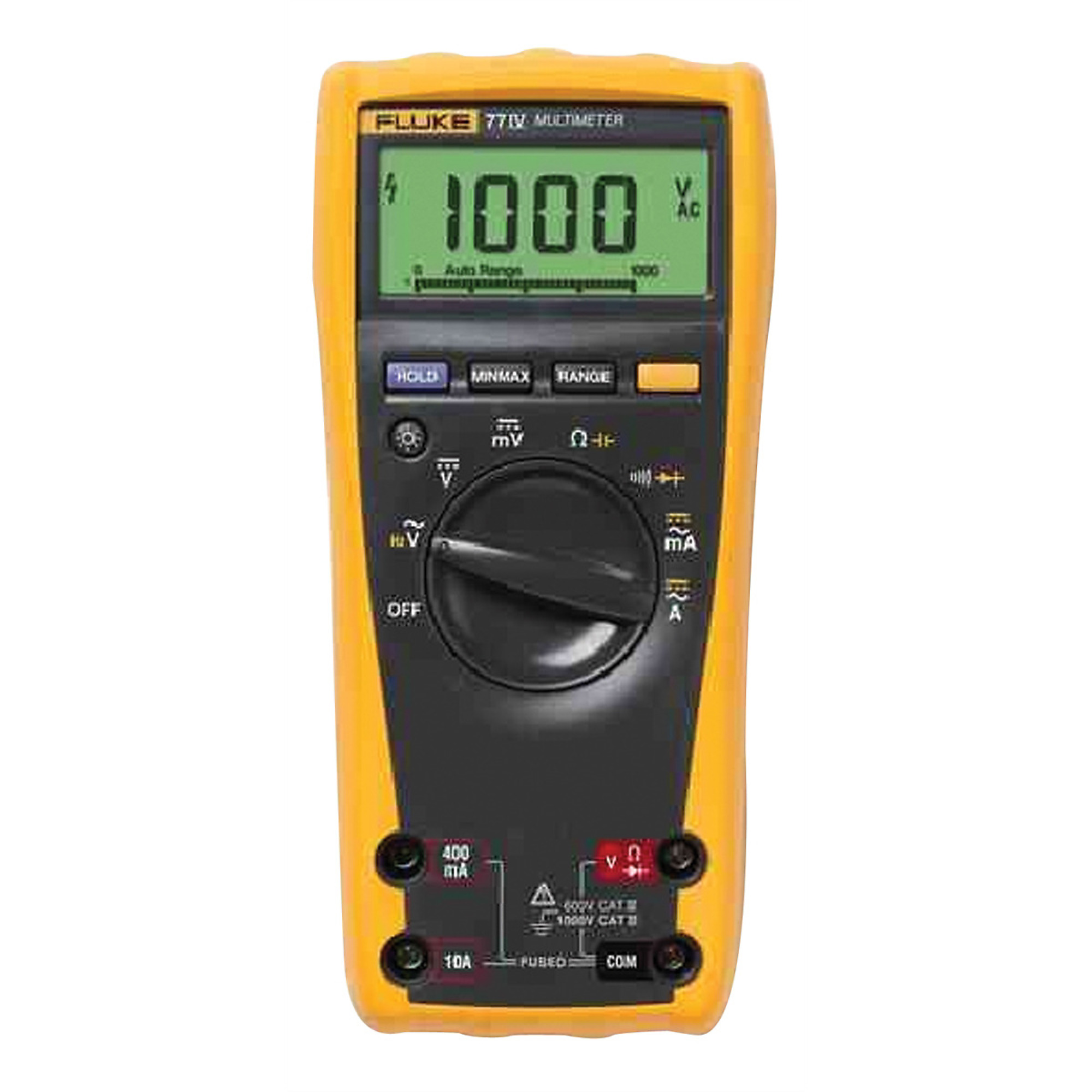 Fluke Digital Multimeter — 1000V, 10 Amps, Model# FLU77-4